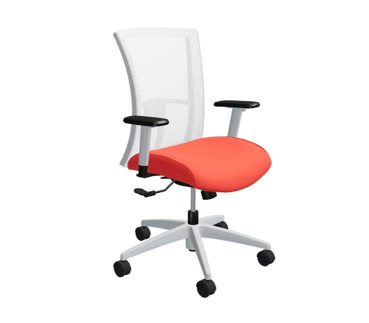 Global Vion – Lush Natural Mesh High Back Tilter Task Chair in Vibrant Fabric for the Modern Office, Home and Business