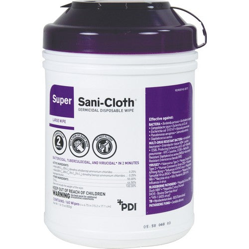 PDI Nice Pak Super Sani-Cloth Germicidal Wipes - PSSC077172
