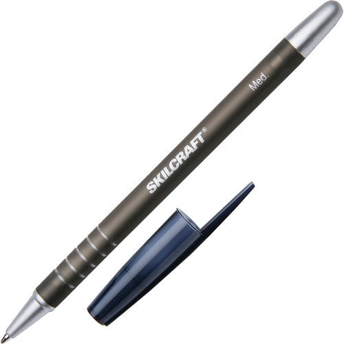 SKILCRAFT Rubberized Ballpoint Stick Pen - 7520-01-357-6844