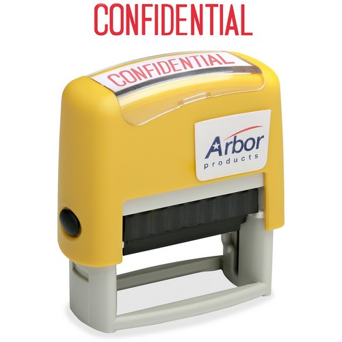 SKILCRAFT Pre-inked "Confidential" Stamp - 7520-01-419-5949