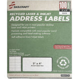 SKILCRAFT Permanent Laser Address Label - 7530-01-514-4904