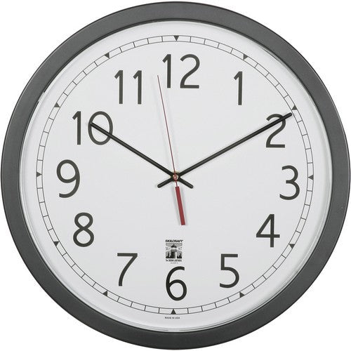 SKILCRAFT 16.5" Round SelfSet Wall Clock - 6645016238825