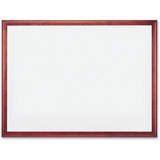 SKILCRAFT Mahogany Frame Dry-erase Whiteboard - 7110016305169