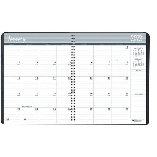 SKILCRAFT 14-month Monthly Planner - 6828092