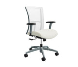 Global Vion – Sleek Natural Mesh High Back Tilter Task Chair in Vinyl for the Modern Office, Home and Business.