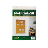 NuDell Acrylic Sign Holder, Vertical, 8 1/2 x 11, Clear