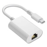 NXT Technologies USB to Ethernet Adapter, USB Type C Male/RJ-45 Female, 6, White