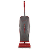 Oreck Commercial U2000RB-1 Upright Vacuum, 12" Cleaning Path, Red/Gray