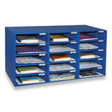 Pacon Classroom Keepers Corrugated Mailbox, 31.5 x 12.88 x 16.38, Blue