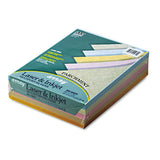 Pacon Array Colored Bond Paper, 24lb, 8.5 x 11, Assorted Parchment Colors, 500/Ream