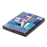 Pacon Array Card Stock, 65lb, 8.5 x 11, Black, 100/Pack