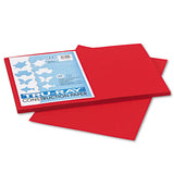 Pacon Tru-Ray Construction Paper, 76lb, 12 x 18, Holiday Red, 50/Pack