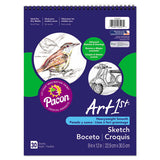 Pacon Art1st Artist's Sketch Pad, Unruled, 30 White 9 x 12 Sheets