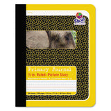 Pacon Primary Journal, D'Nealian 1-3, Zaner-Bloser 2-3, Illustration/Manuscript Format, Yellow Cover, 9.75 x 7.5, 100 Sheets