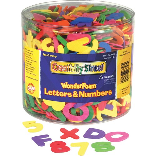 Creativity Street Wonderfoam Tub of Letters/Numbers - 4304