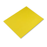 Pacon Four-Ply Railroad Board, 22 x 28, Lemon Yellow, 25/Carton