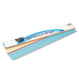 Pacon Sentence Strips, 24 x 3, Lightweight, Assorted Colors, 100/Pack