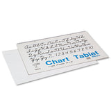 Pacon Chart Tablets, Presentation Format (1" Rule), 25 White 24 x 16 Sheets