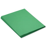 SunWorks Construction Paper, 58lb, 18 x 24, Holiday Green, 50/Pack