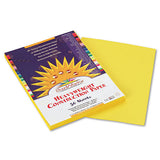 SunWorks Construction Paper, 58lb, 9 x 12, Yellow, 50/Pack