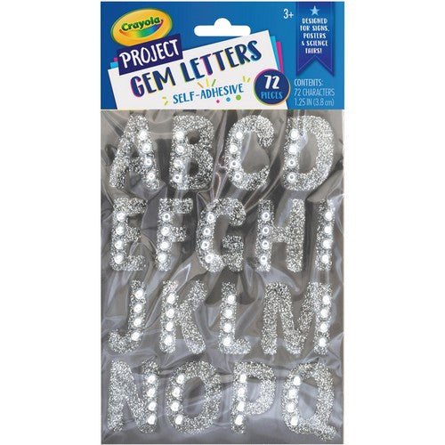 Pacon Crayola Sparkling Gems Sticker Letters - P1665CRA
