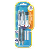 Paper Mate Clearpoint Elite Mechanical Pencils, 0.5 mm, HB (#2), Black Lead, Black Barrel, 2/Pack