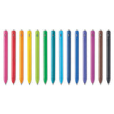 Paper Mate InkJoy Gel Pen, Retractable, Medium 0.7 mm, Assorted Ink and Barrel Colors, 14/Pack