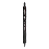 Paper Mate Profile Ballpoint Pen, Retractable, Medium 1 mm, Black Ink, Translucent Black Barrel, Dozen