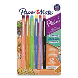 Paper Mate Flair Scented Felt Tip Porous Point Pen, Stick, Medium 0.7 mm, Assorted Ink and Barrel Colors, 12/Pack