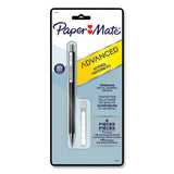Paper Mate Advanced Mechanical Pencils, 0.7 mm, HB (#2), Black Lead, Black Barrel