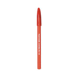 Paper Mate ComfortMate Ultra Ballpoint Pen, Stick, Medium 1 mm, Red Ink, Red Barrel, Dozen