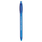 Paper Mate ComfortMate Ultra Ballpoint Pen, Retractable, Medium 1 mm, Blue Ink, Blue Barrel, Dozen