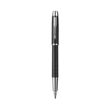 Parker IM Premium Roller Ball Pen, Stick, Fine 0.7 mm, Black Ink, Black/Chrome Barrel