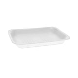 Pactiv Evergreen Meat Tray, #2, 8.38 x 5.88 x 1.21, White, 500/Carton