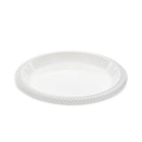 Pactiv Evergreen Meadoware Impact Plastic Dinnerware, Plate, 10.25" dia, White, 500/Carton