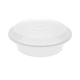 Pactiv Evergreen Newspring VERSAtainer Microwavable Containers,  24 oz, 7 x 7 x 2.38, White/Clear, 150/Carton
