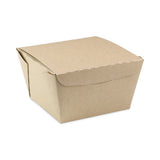 Pactiv Evergreen EarthChoice OneBox Paper Box, 46 oz, 4.5 x 4.5 x 3.25, Kraft, 200/Carton