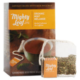 Mighty Leaf Tea Whole Leaf Tea Pouches, Organic Mint Melange, 15/Box