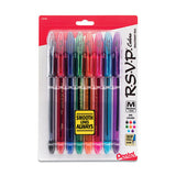 Pentel R.S.V.P. Ballpoint Pen, Stick, Medium 1 mm, Assorted Ink and Barrel Colors, 8/Pack