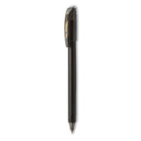 Pentel EnerGel Flash Gel Pen, Stick, Medium 0.7 mm, Black Ink, Black Barrel