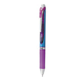 Pentel EnerGel RTX Gel Pen, Retractable, Fine 0.5 mm Needle Tip, Violet Ink, Silver/Violet Barrel