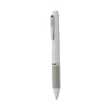 Pentel EnerGel 2S Multi-Color Gel Pen/Pencil, Retractable, Medium 0.5 mm, Black/Red Ink, White Barrel
