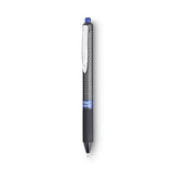 Pentel Oh! Gel Pen, Retractable, Medium 0.7 mm, Blue Ink, Black Barrel, Dozen