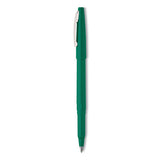 Pentel Rolling Writer Roller Ball Pen, Stick, Medium 0.8 mm, Green Ink, Green Barrel, Dozen