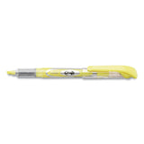 Pentel 24/7 Highlighters, Bright Yellow Ink, Chisel Tip, Bright Yellow/Silver/Clear Barrel, Dozen