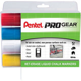 Pentel PROGear Wet-Erase Liquid Chalk Marker - SMW56PGPC4M1