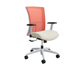 Global Vion – Sleek Paprika Mesh High Back Tilter Task Chair in Vinyl for the Modern Office, Home and Business.