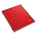 Pendaflex Expanding Desk File, 23 Dividers, Alpha, Letter-Size, Red Cover