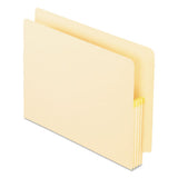 Pendaflex Manila Drop Front Shelf File Pockets with Rip-Proof-Tape Gusset Top, 3.5" Expansion, Letter Size, Manila, 25/Box