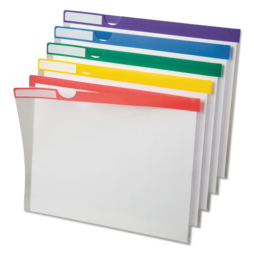 Pendaflex Clear Poly Index Folders, Letter Size, Assorted Colors, 10/Pack